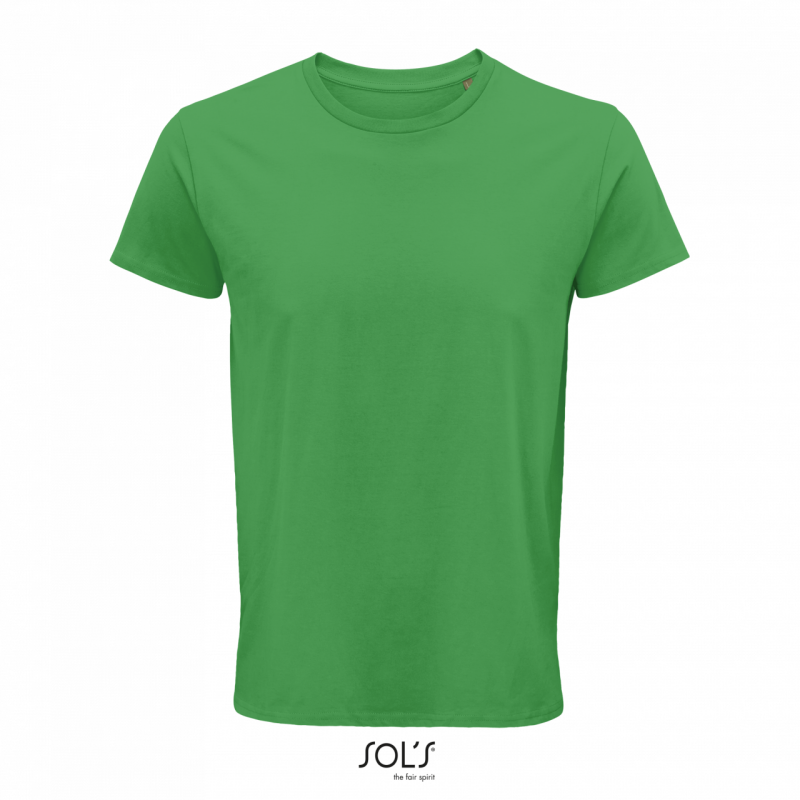Pánské tričko SOLS CRUSADER MEN - ROUND-NECK FITTED JERSEY T-SHIRT, středně zelená, M