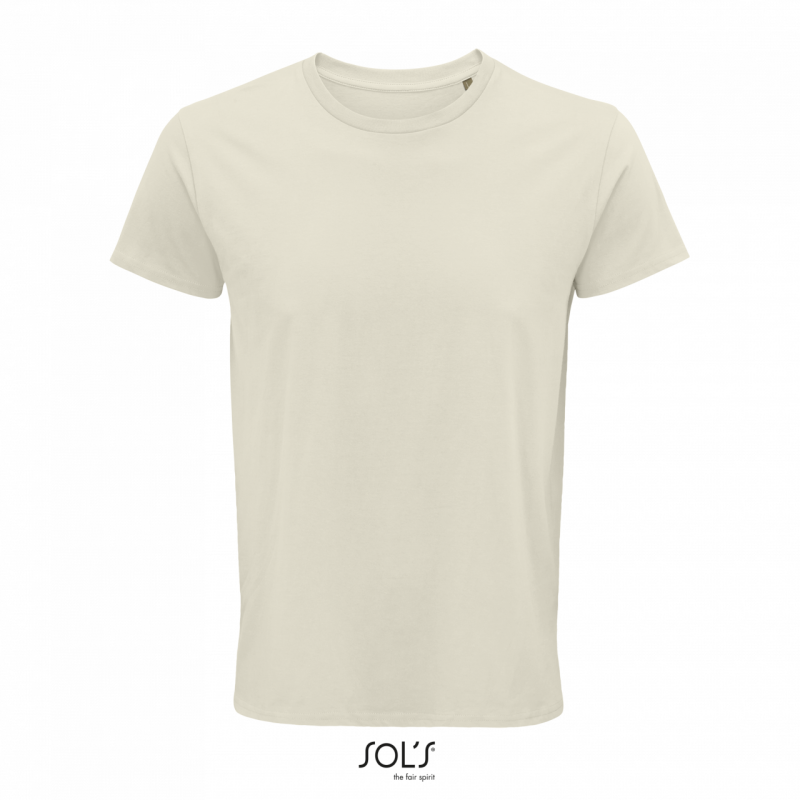 Pánské tričko SOLS CRUSADER MEN - ROUND-NECK FITTED JERSEY T-SHIRT, krémová, XL