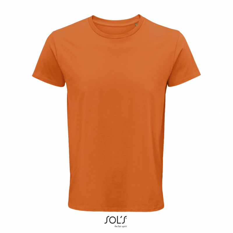 Pánské tričko SOLS CRUSADER MEN - ROUND-NECK FITTED JERSEY T-SHIRT, oranžová, M
