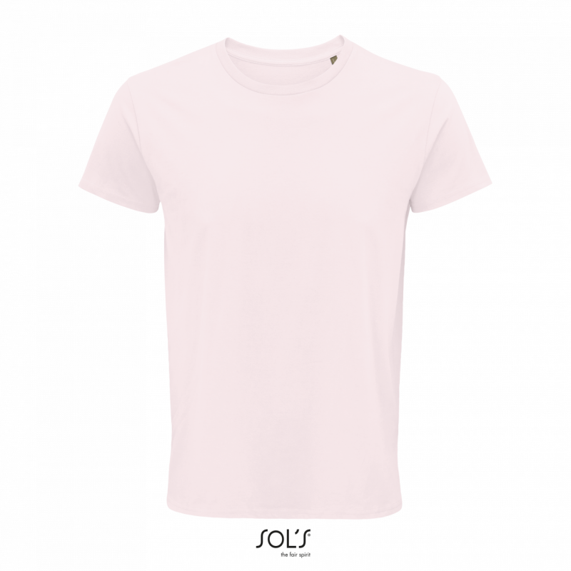 Pánské tričko SOLS CRUSADER MEN - ROUND-NECK FITTED JERSEY T-SHIRT, světle růžová, L