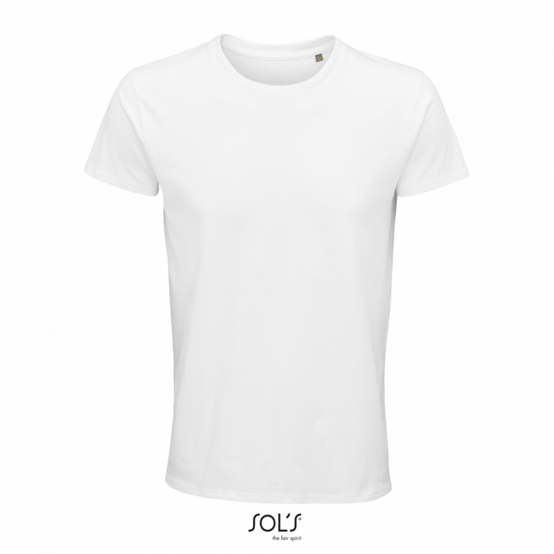Pánské tričko SOLS CRUSADER MEN - ROUND-NECK FITTED JERSEY T-SHIRT, bílá, 4XL