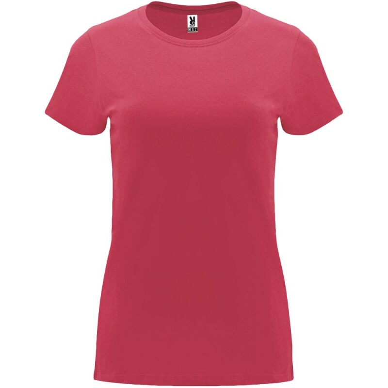 Dámské tričko s krátkým rukávem, ROLY CAPRI, světle červená, vel. 3XL