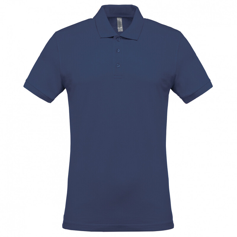 Pánské polotriko KARIBAN SHORT-SLEEVED PIQUÉ POLO SHIRT, tmavě modrá, 4XL