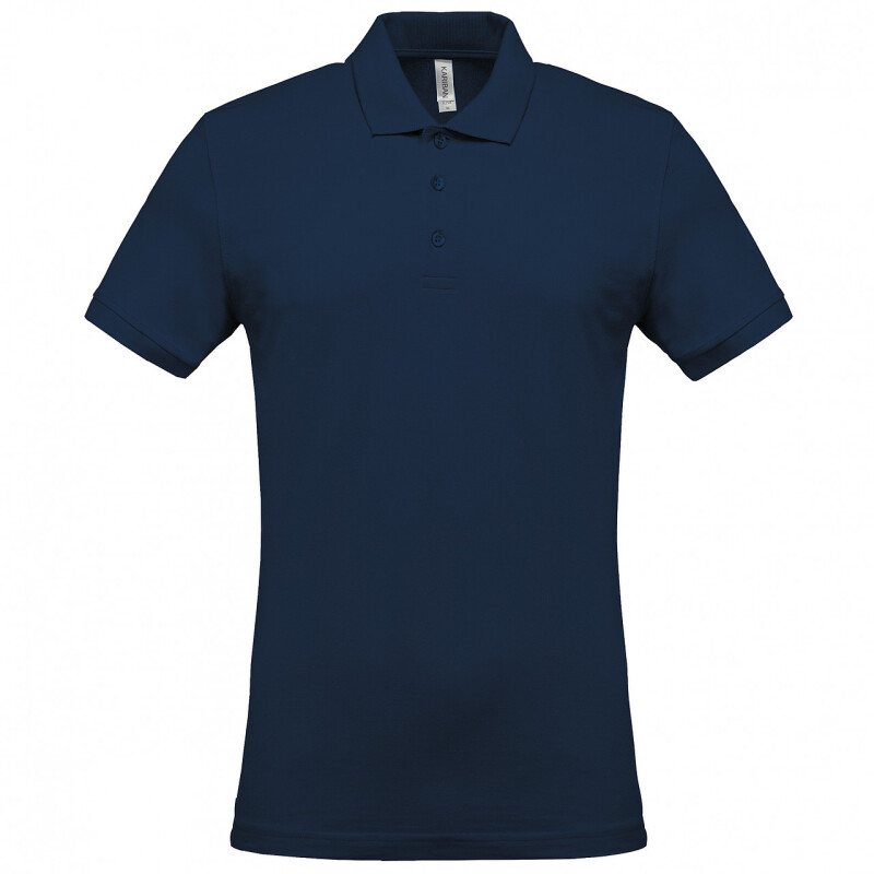 Pánské polotriko KARIBAN SHORT-SLEEVED PIQUÉ POLO SHIRT, námořní modrá, 4XL