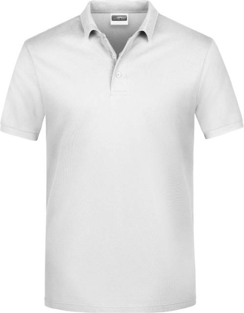 Pánské piqué polo James & Nicholson, bílá, L