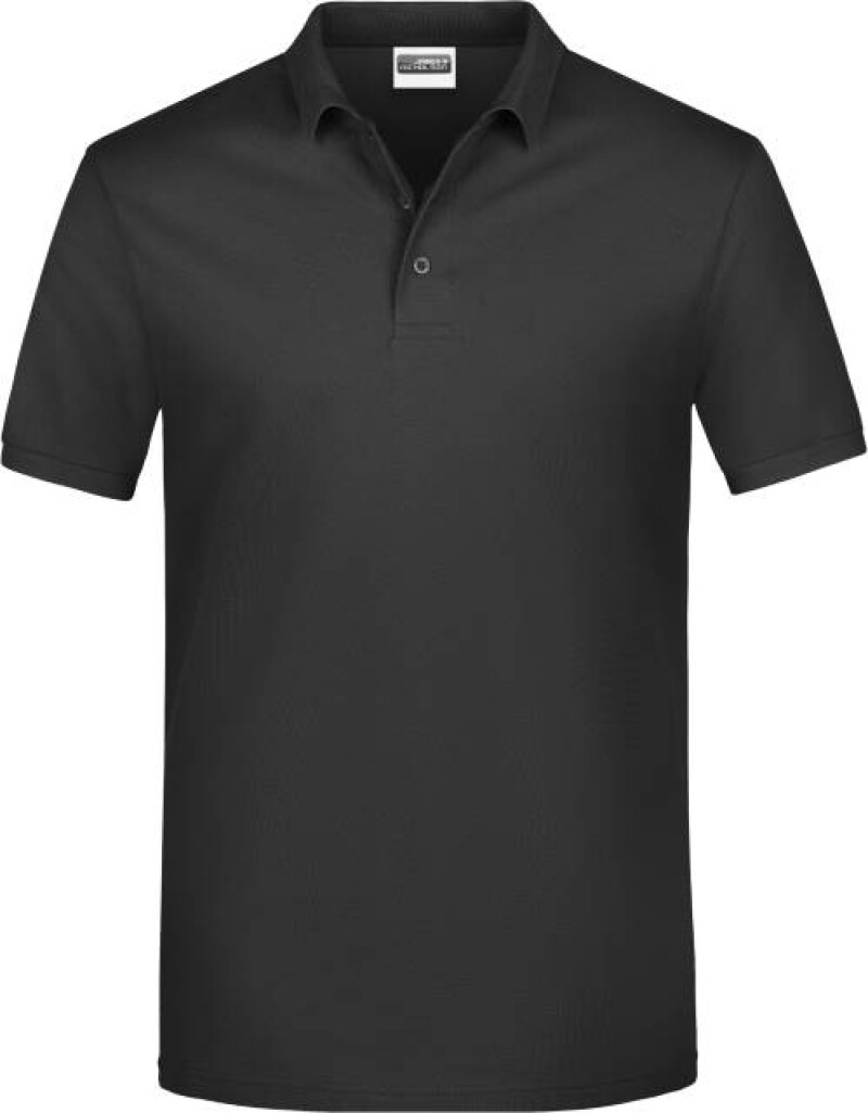 Pánské piqué polo James & Nicholson, černá, 4XL