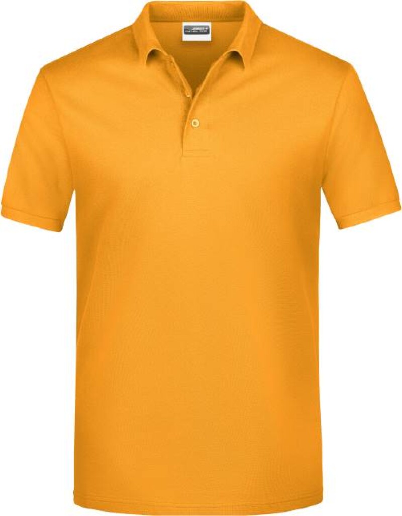 Pánské piqué polo James & Nicholson, tmavě žlutá, 3XL