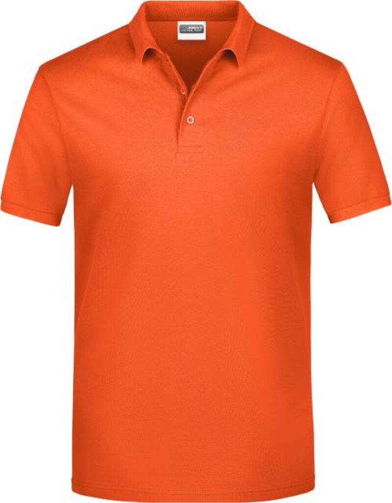 Pánské piqué polo James & Nicholson, oranžová, L