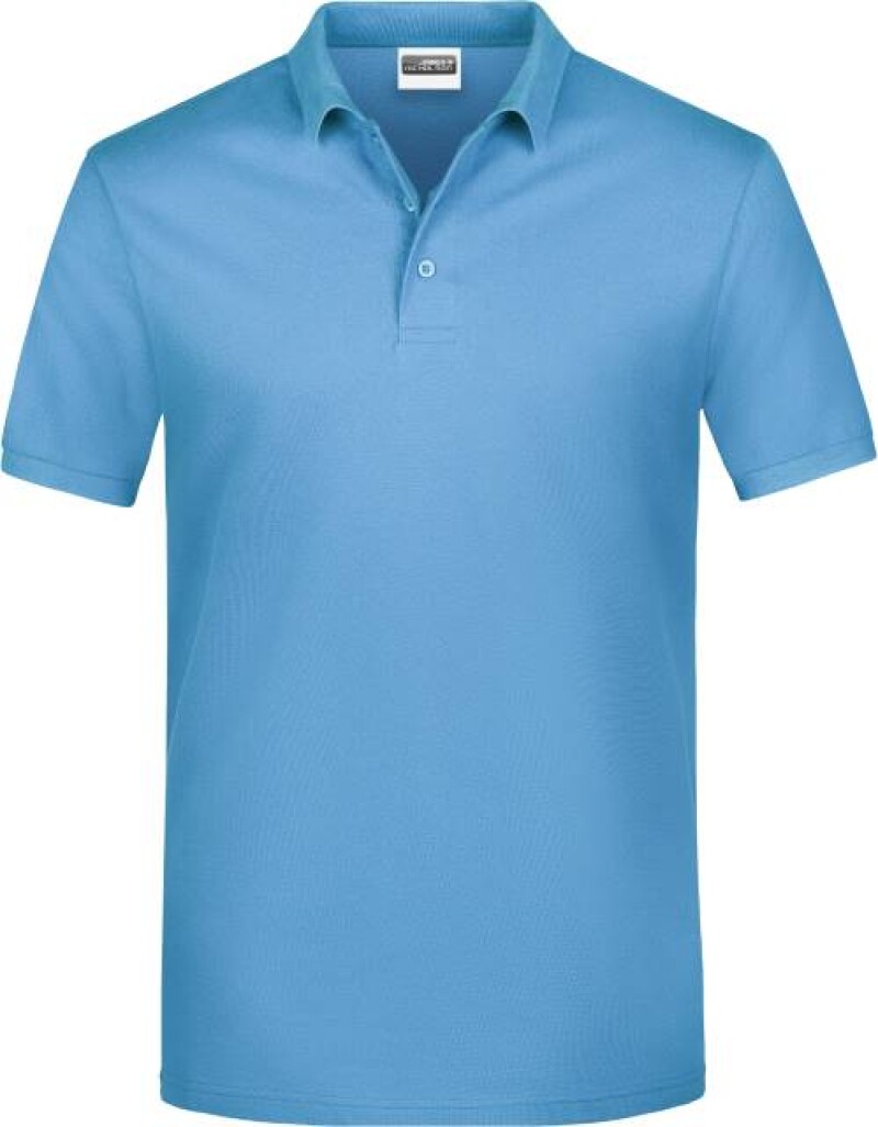 Pánské piqué polo James & Nicholson, světle modrá, 4XL