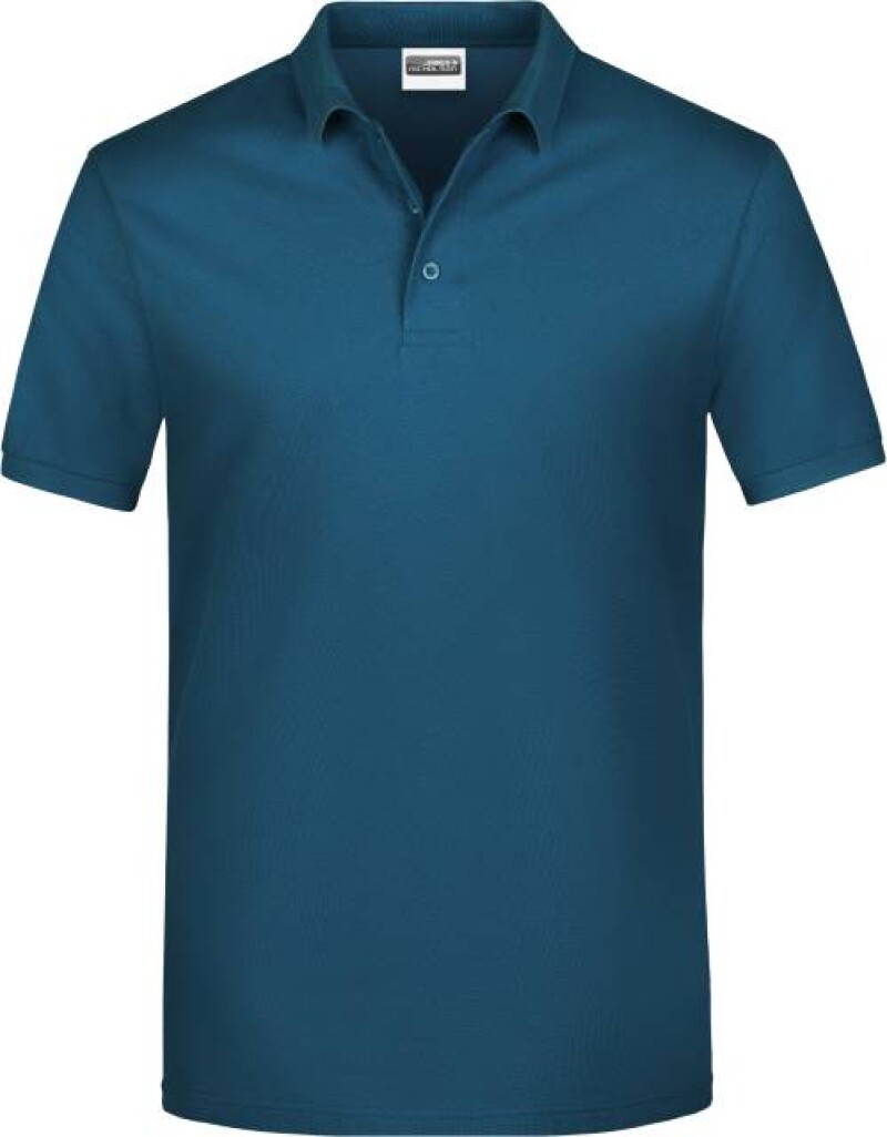 Pánské piqué polo James & Nicholson, petrolejová, XL
