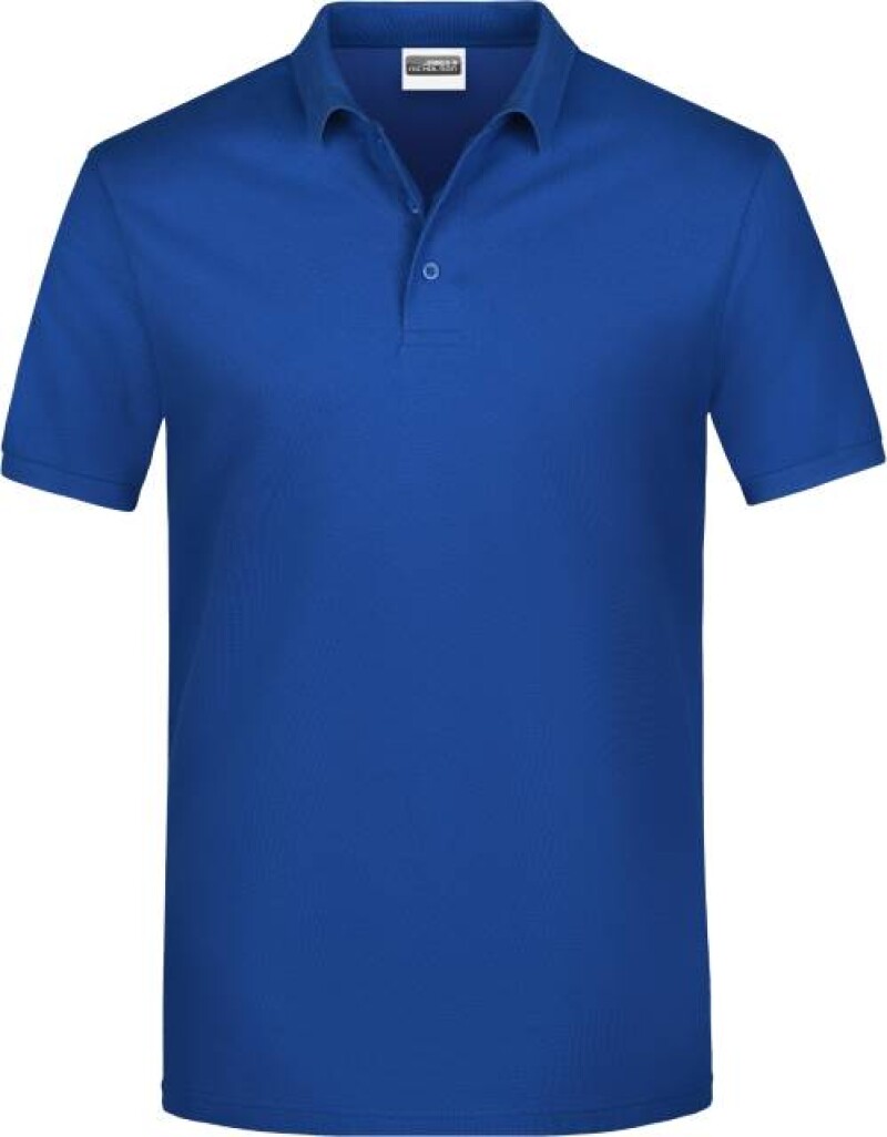 Pánské piqué polo James & Nicholson, tmavě královská modrá, 4XL