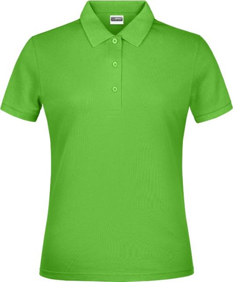 Dámské piqué polo James & Nicholson, světle zelená, S