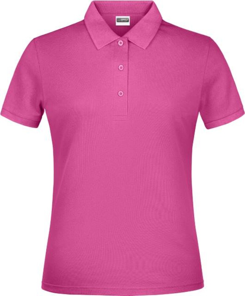 Dámské piqué polo James & Nicholson, růžová, M