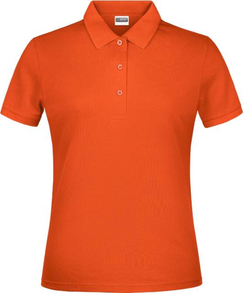 Dámské piqué polo James & Nicholson, oranžová, XXL