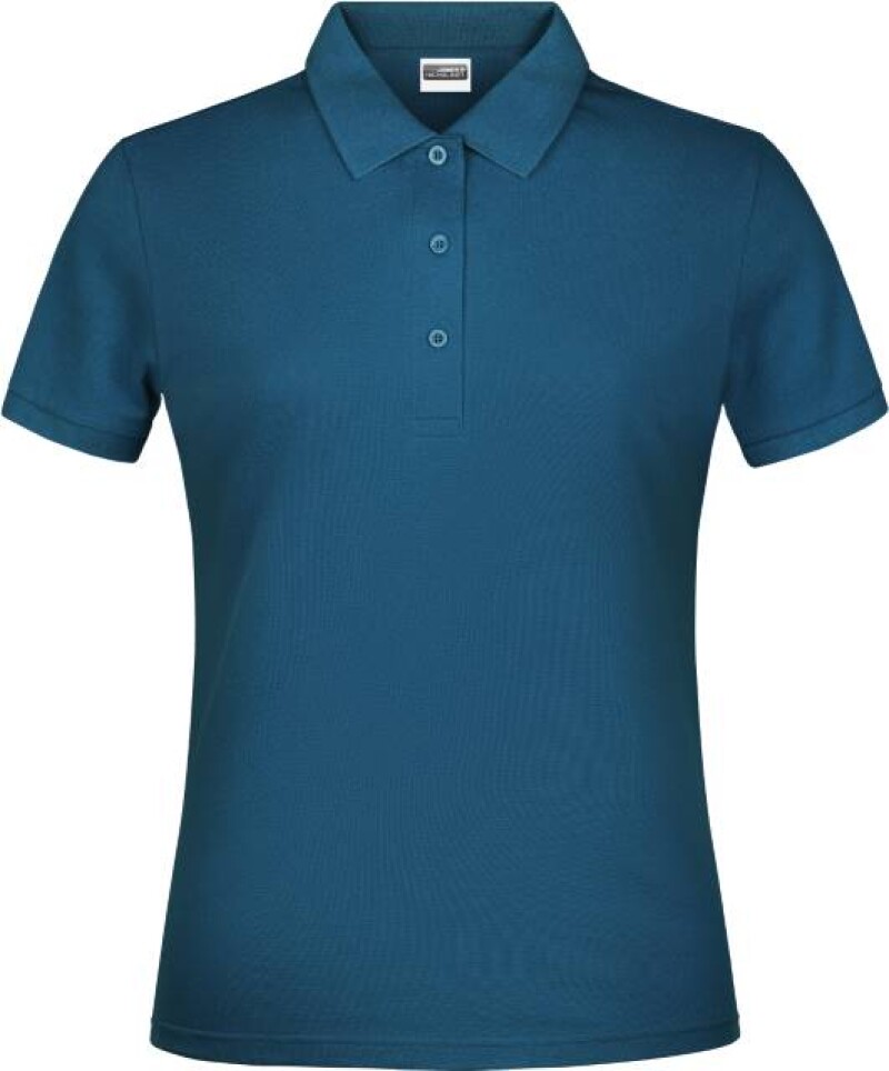Dámské piqué polo James & Nicholson, petrolejová, L
