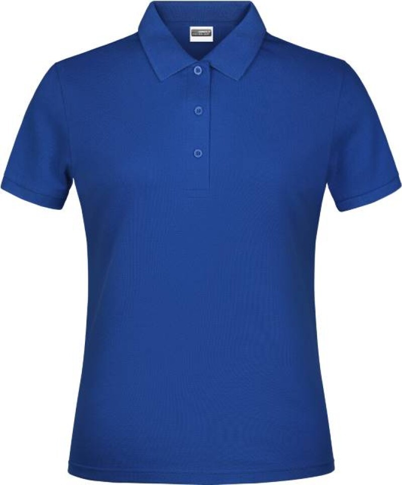 Dámské piqué polo James & Nicholson, tmavě královská modrá, L