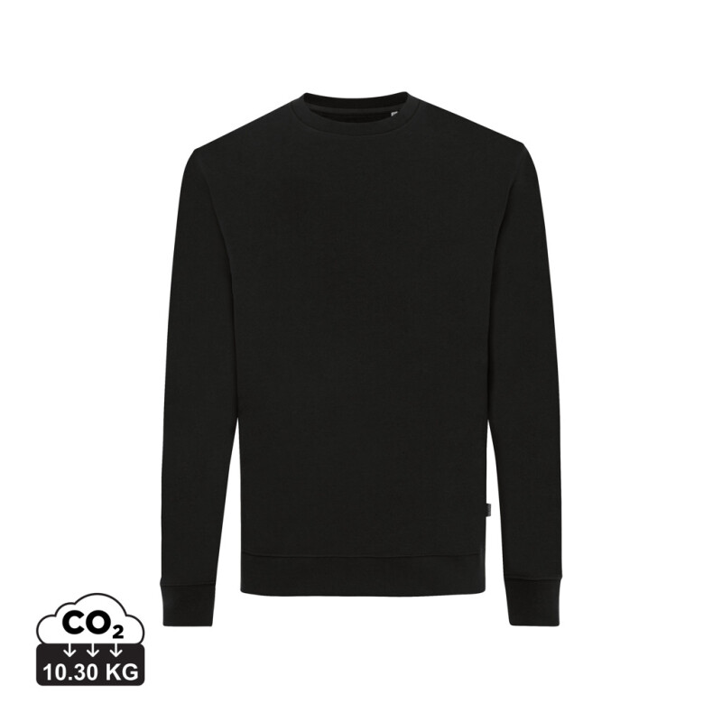 Mikina z recyklované bavlny, černá, 4XL