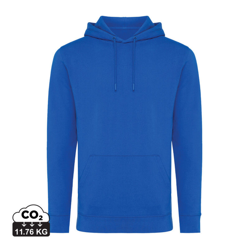 Mikina s kapucí z recyklované bavlny, královská modrá, 3XL