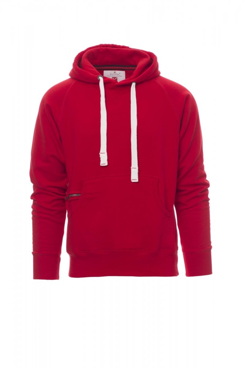 Pánská mikina PAYPER ATLANTA+ červená, 2XL