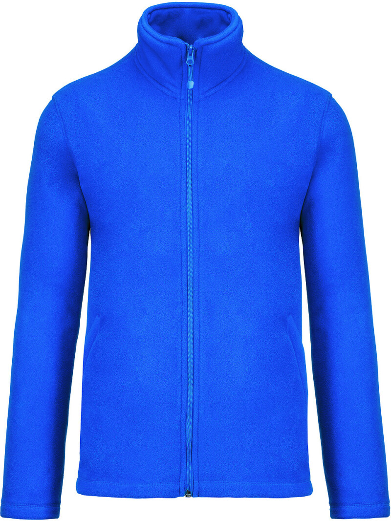 Pánská mikrofleecová mikina Kariban fleece jacket men, tmavě modrá, vel. M