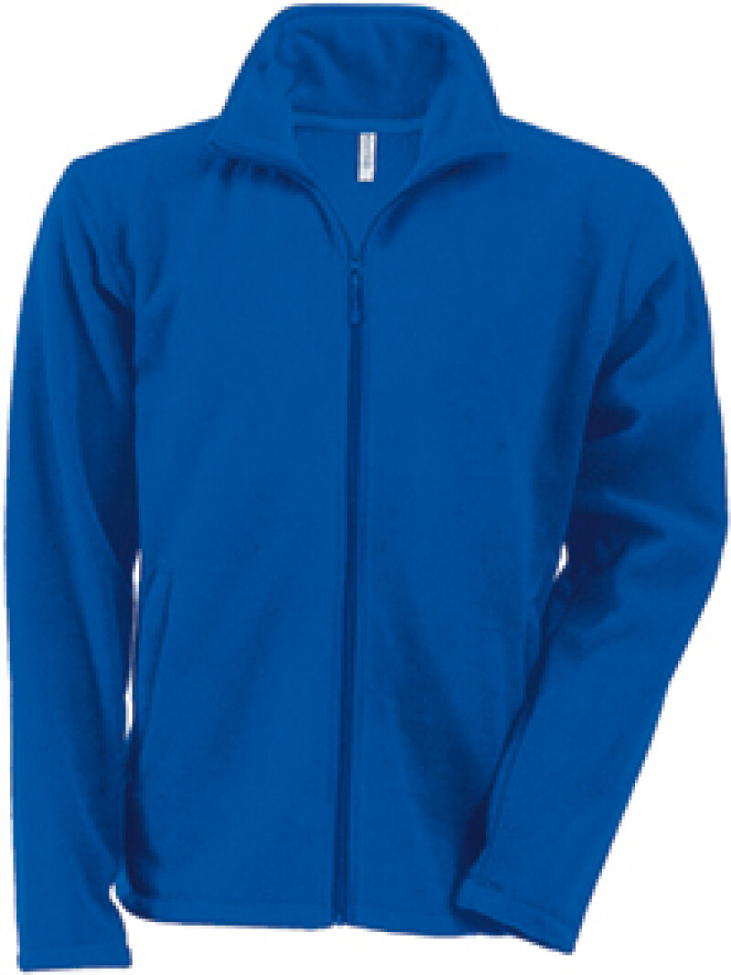 Pánská mikrofleecová mikina Kariban fleece jacket men, kobaltově modrá, vel. 3XL