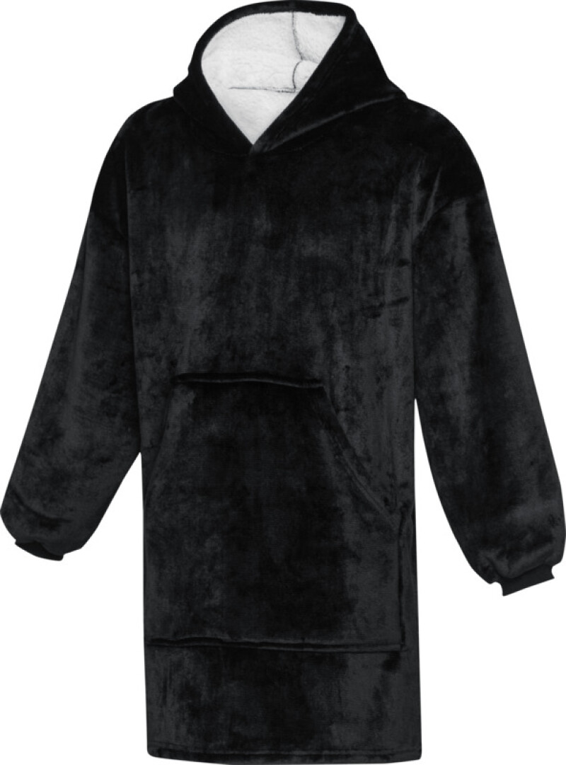 FRAZADA Unisex mikinová televizní deka, černá