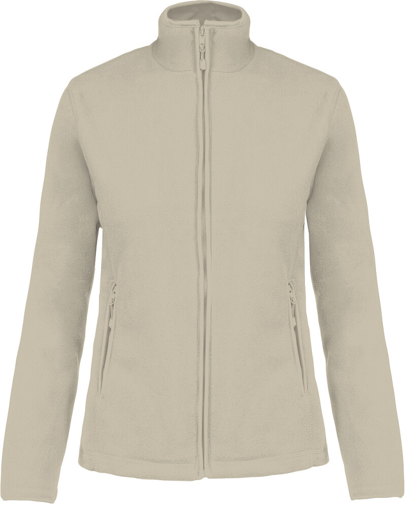 Dámská mikrofleecová mikina Kariban fleece jacket women, béžová, vel. 4XL