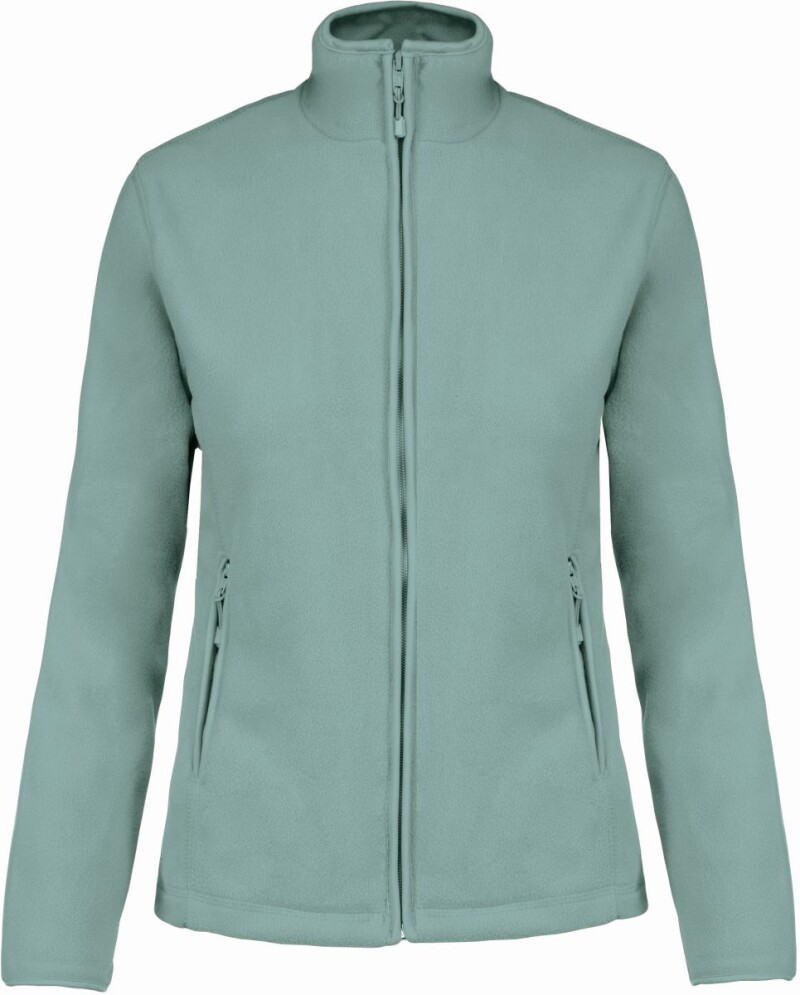 Dámská mikrofleecová mikina Kariban fleece jacket women, šedozelená, vel. XL