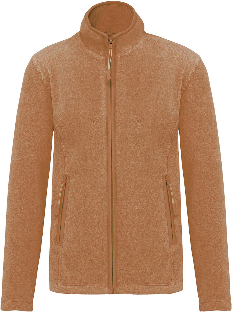 Dámská mikrofleecová mikina Kariban fleece jacket women, sv. hnědá, vel. L