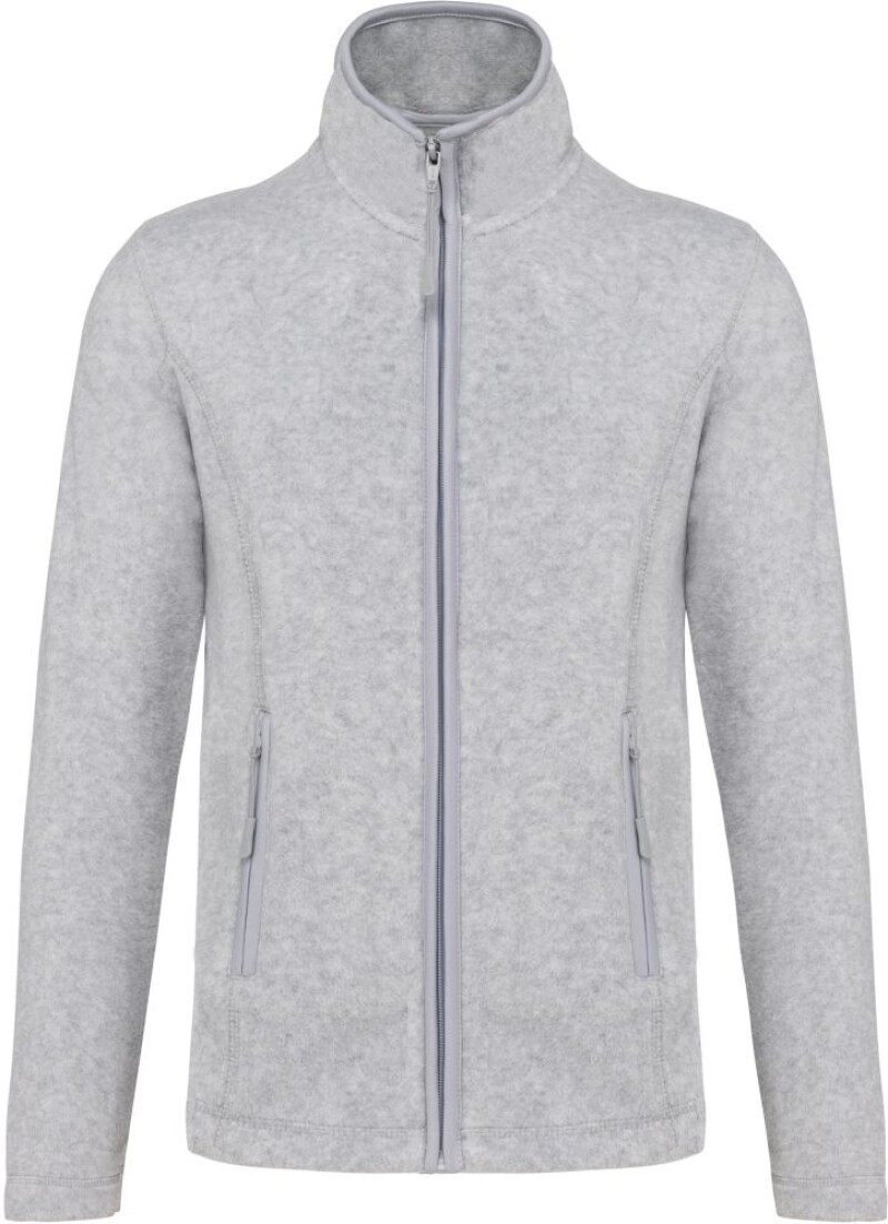 Dámská mikrofleecová mikina Kariban fleece jacket women, šedý melír, vel. L
