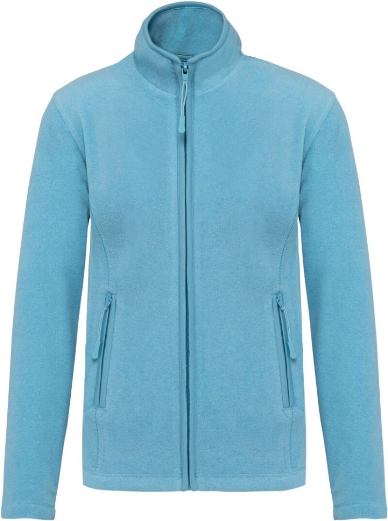 Dámská mikrofleecová mikina Kariban fleece jacket women, modrý melír, vel. XL