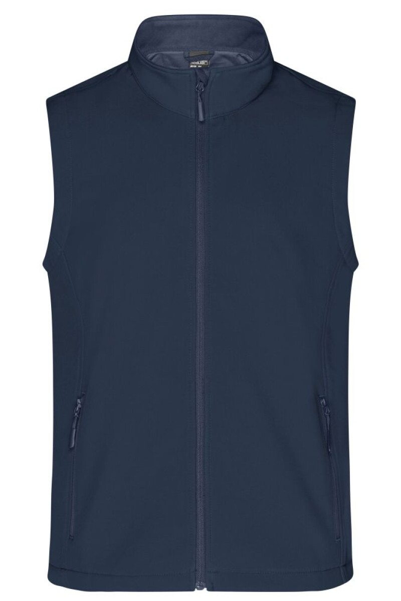 Pánská vesta James & Nicholson Promo softshell, námořní modrá, velikost M