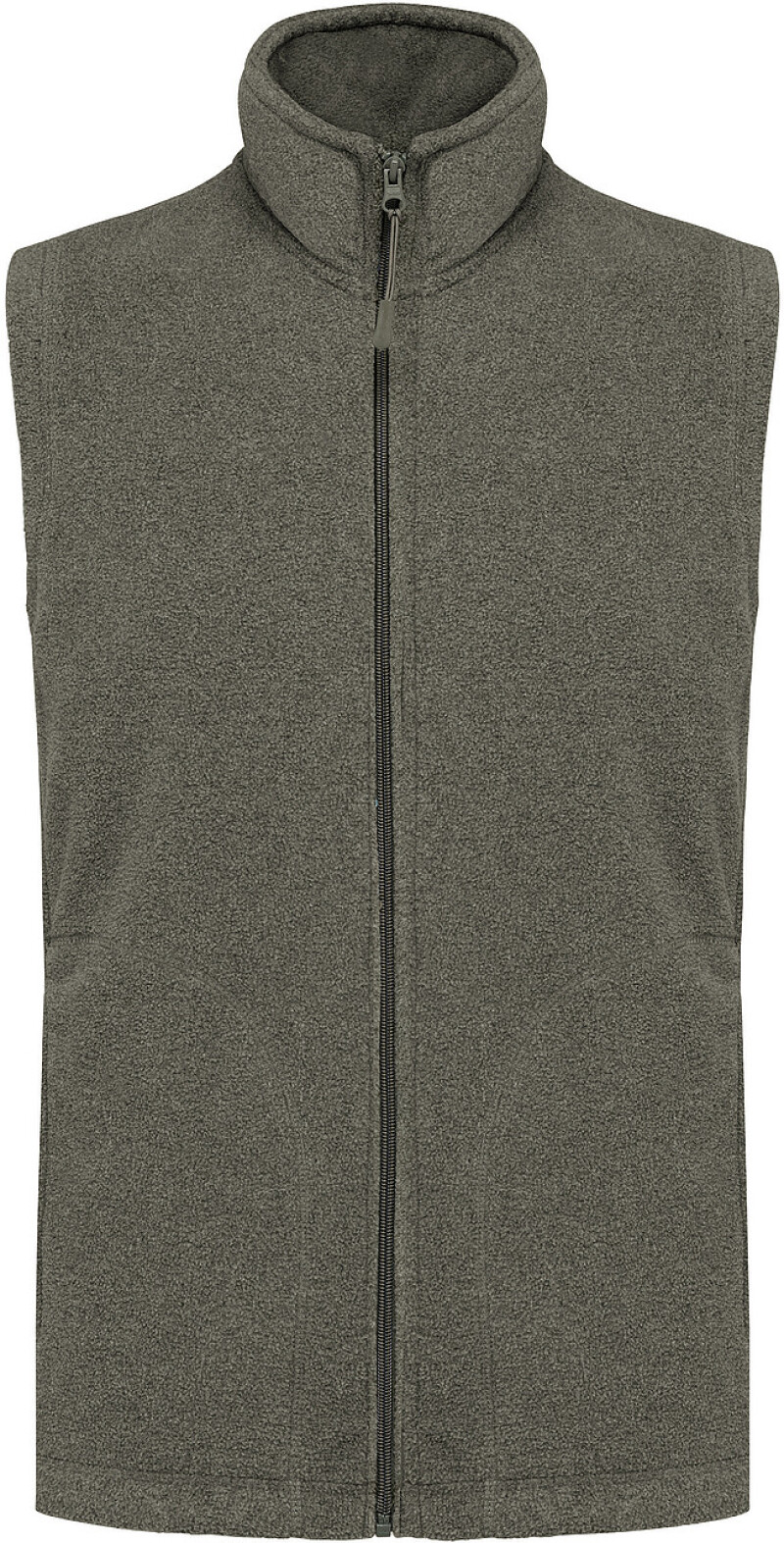 Pánská mikrofleecová vesta Kariban fleece vest men, vojenská světlá zelená, vel. XXL