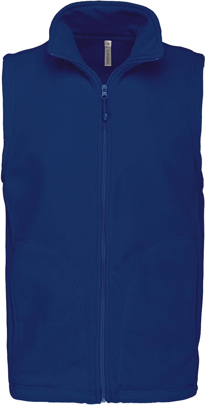 Pánská mikrofleecová vesta Kariban fleece vest men, kobaltová modrá, vel. XXL