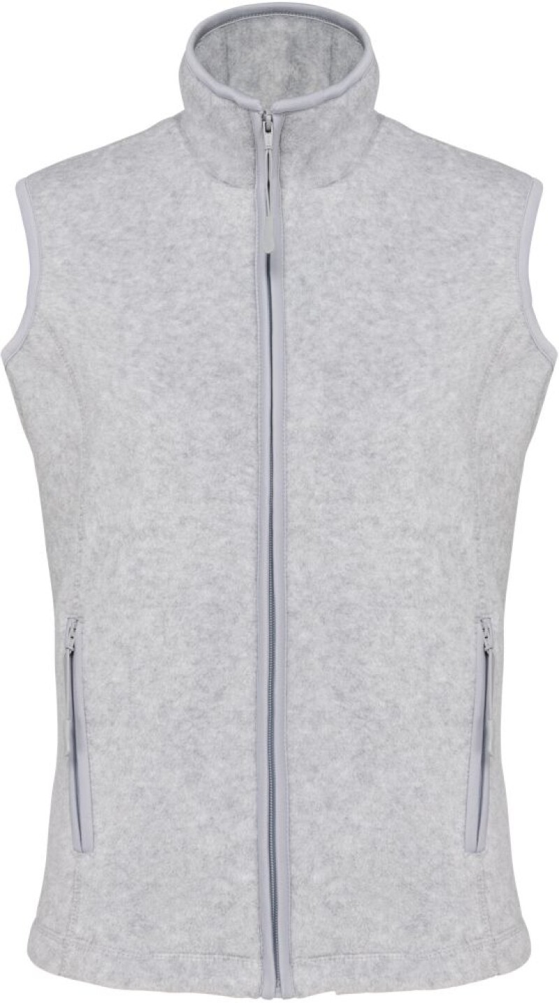 Dámská mikrofleecová vesta Kariban fleece vest women, sv. šedý melír, vel. M