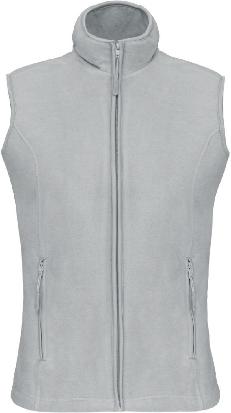 Dámská mikrofleecová vesta Kariban fleece vest women, sv. šedá, vel. 4XL