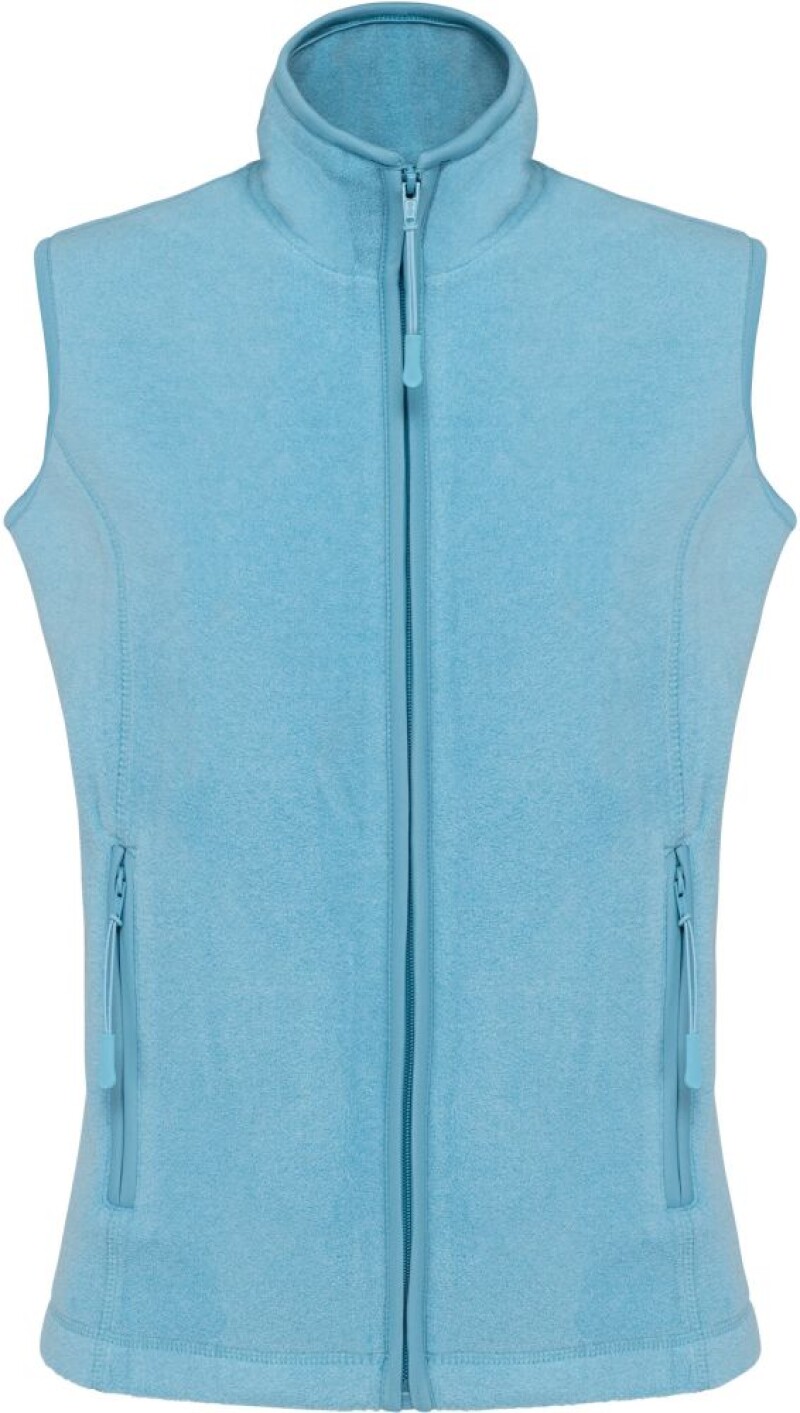 Dámská mikrofleecová vesta Kariban fleece vest women, modrý melír, vel. XXL
