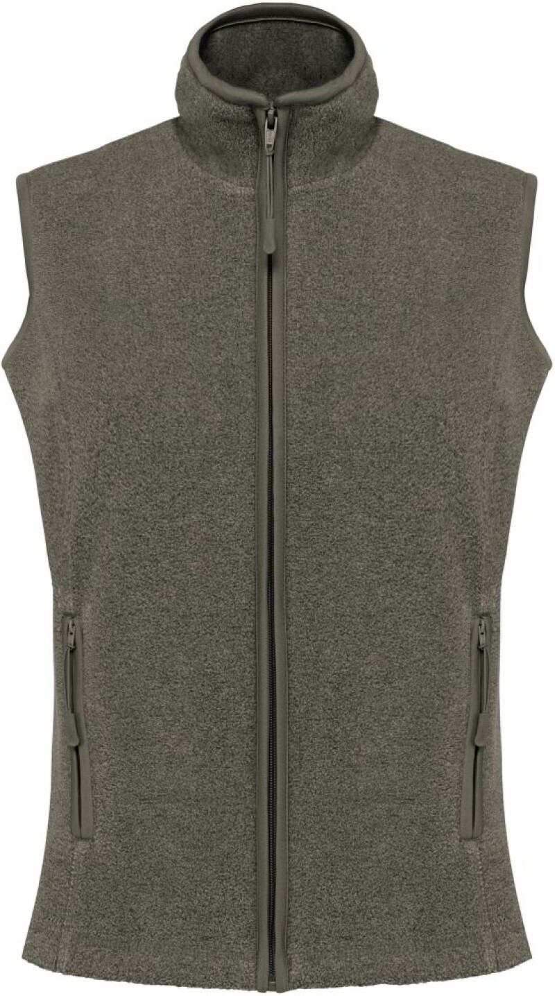 Dámská mikrofleecová vesta Kariban fleece vest women, vojenská světlá zelená, vel. XL