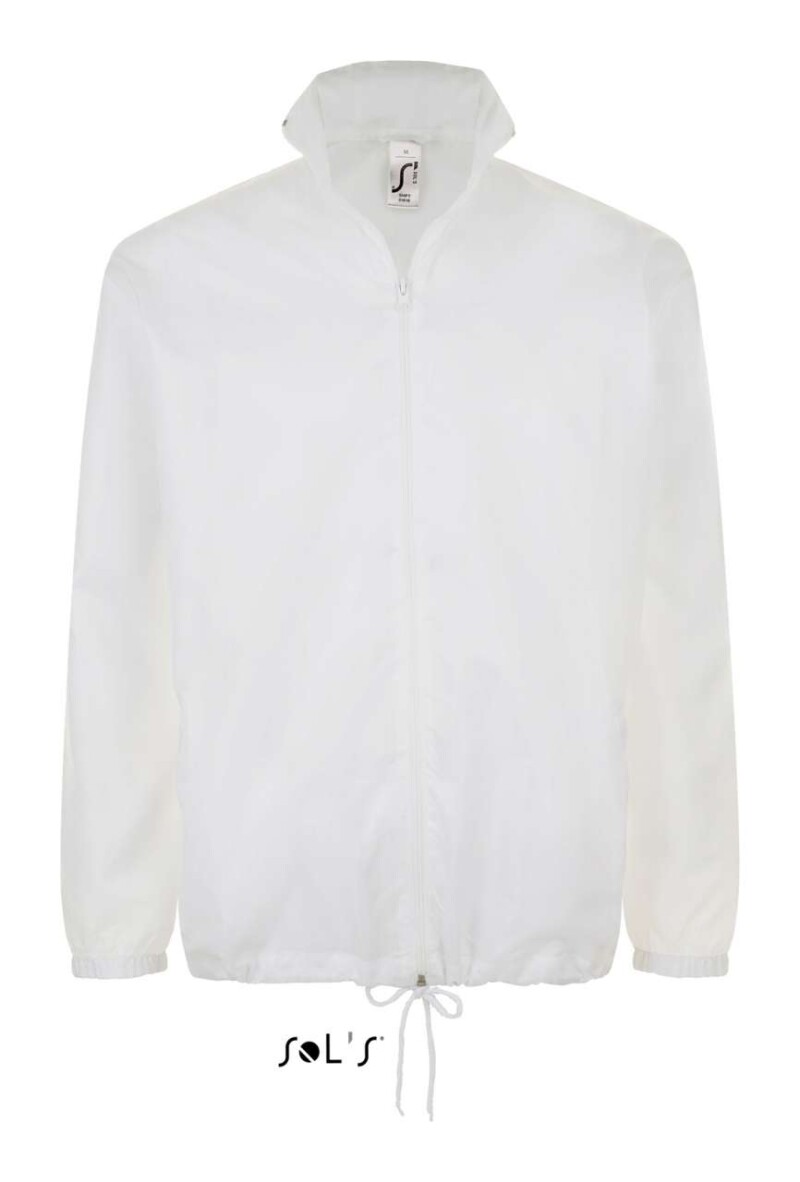 Unisex větrovka SOLS SHIFT - UNISEX WATER REPELLENT WINDBREAKER, bílá, L