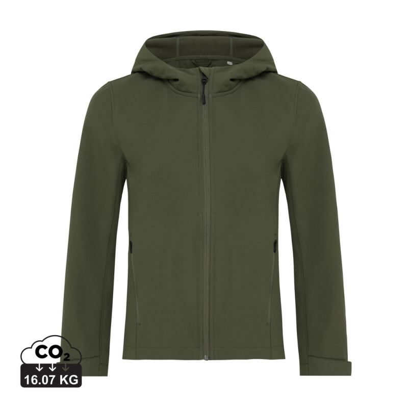 Dámská softshellová bunda z recyklovaného polyesteru, khaki, vel. L