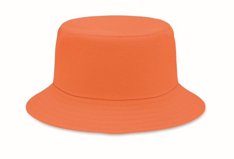 Klobouček z broušené bavlny, oranžový
