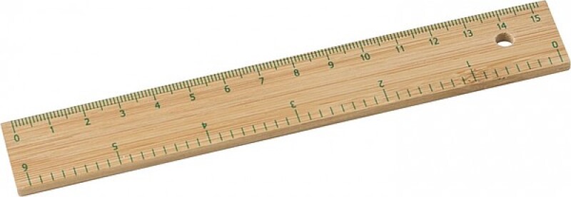 Bambusové pravítko, 15cm