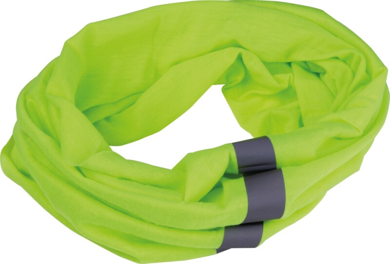 NEOR Bandana s reflexními pruhy, neonově žlutá