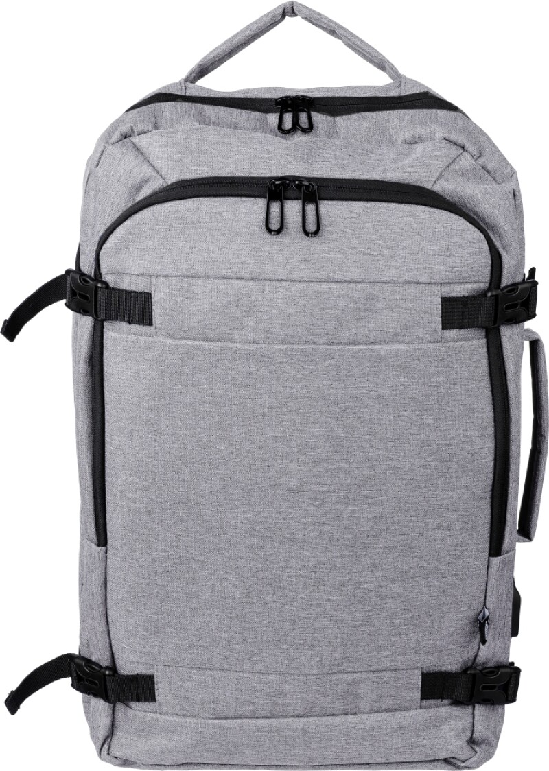 VIMAN Batoh a taška na notebook z RPET polyesteru, světle šedá