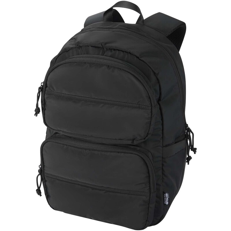 Batoh na notebook velikosti 15,6” z recyklovaného GRS, černá