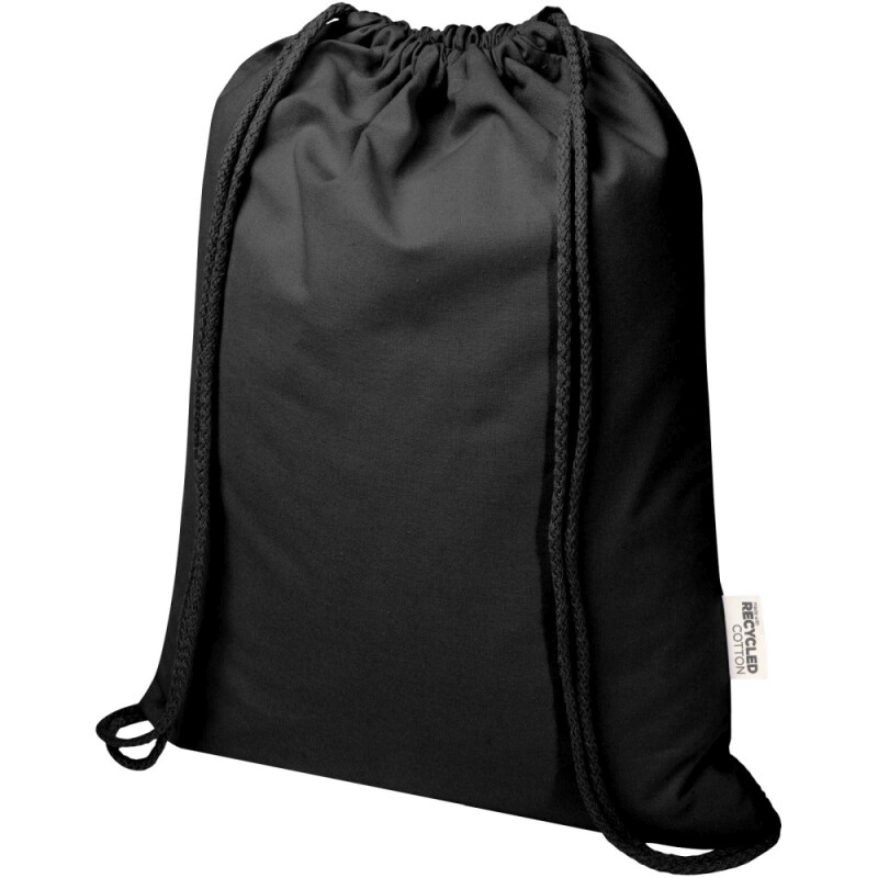 Batoh se stahovací šňůrkou 140 g/m2, černá