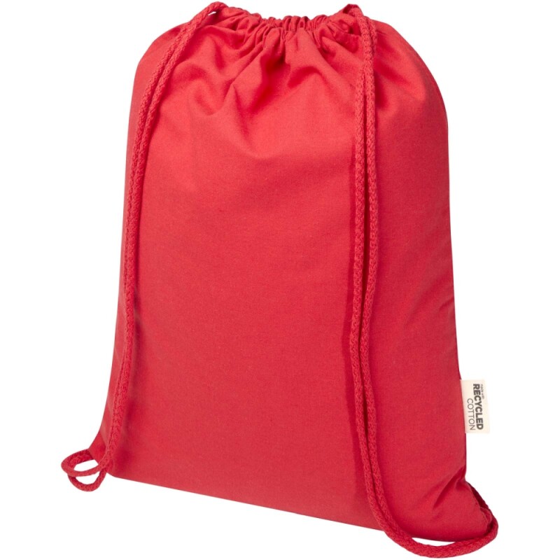 Batoh se stahovací šňůrkou 140 g/m2, červená