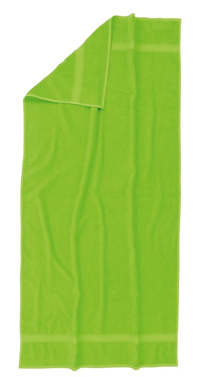 Bavlněný plážový ručník, jasně zelená