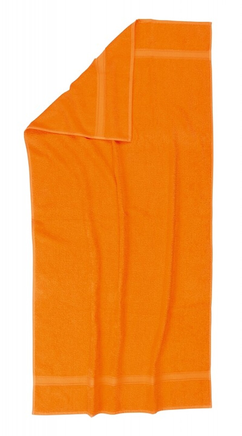 Bavlněný plážový ručník, oranžová