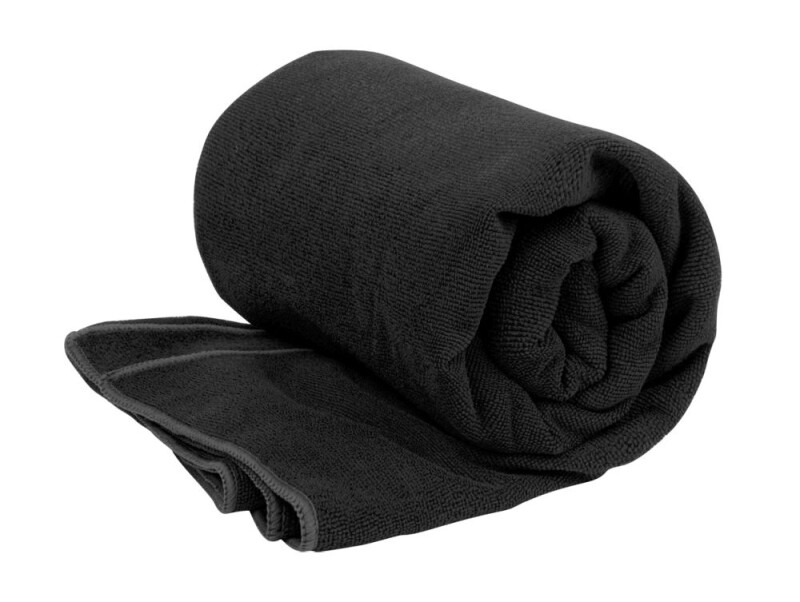 Bayalax velký ručník z mikrovlákna, 310g/m2, černý